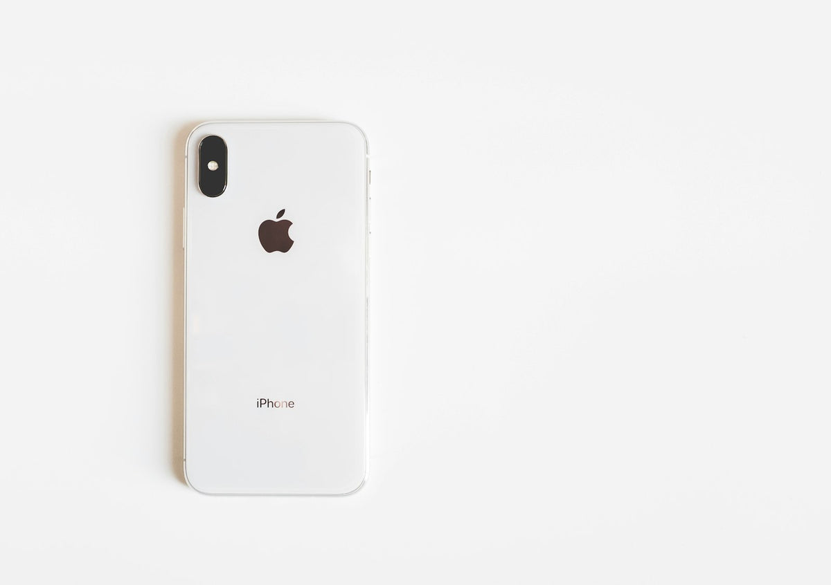 Slim silver case on a phone