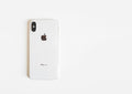 Slim silver case on a phone